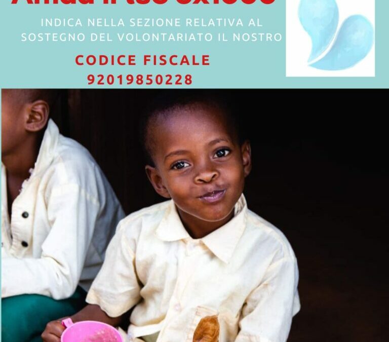 Prendi parte ai nostri progetti: affida il tuo  5×1000 a Gocce D’Amore