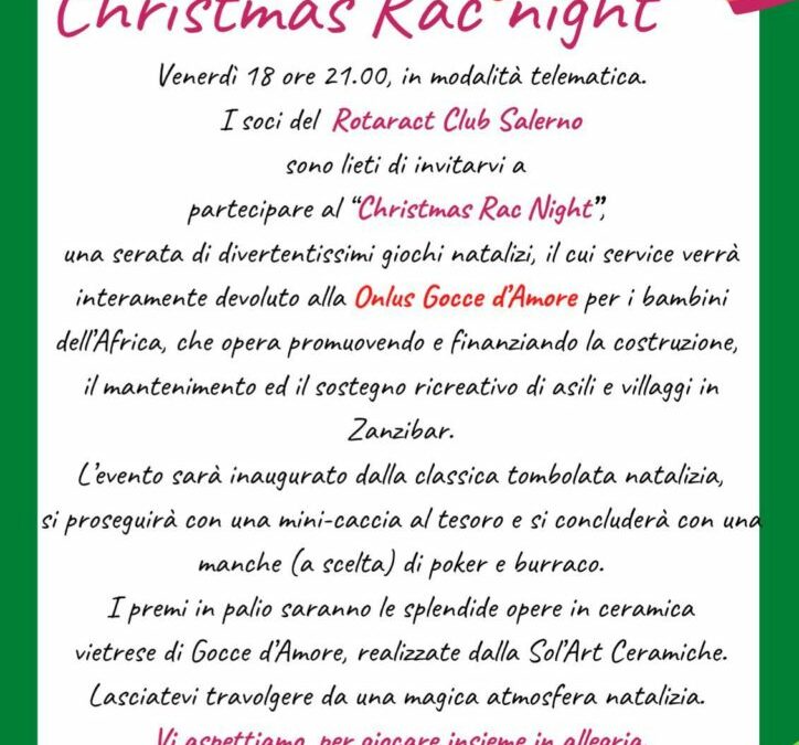 Christmas Rac night