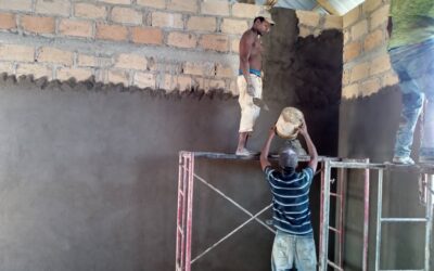 Scuola Agraria: Intonaco ed inferriate